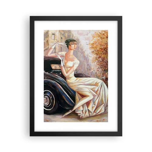 Poster in einem schwarzem Rahmen - Eleganz im Retro-Stil - 30x40 cm