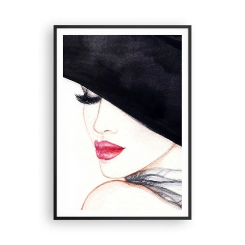 Poster in einem schwarzem Rahmen - Eleganz und Sinnlichkeit - 70x100 cm