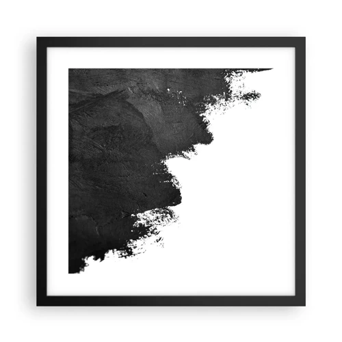 Poster in einem schwarzem Rahmen - Elemente: Erde - 40x40 cm
