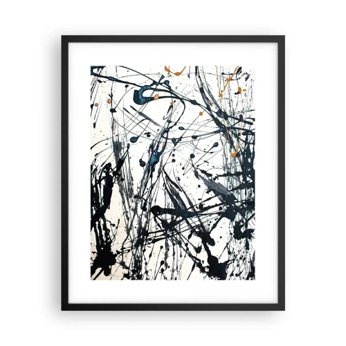 Poster in einem schwarzem Rahmen - Expressionistische Abstraktion - 40x50 cm
