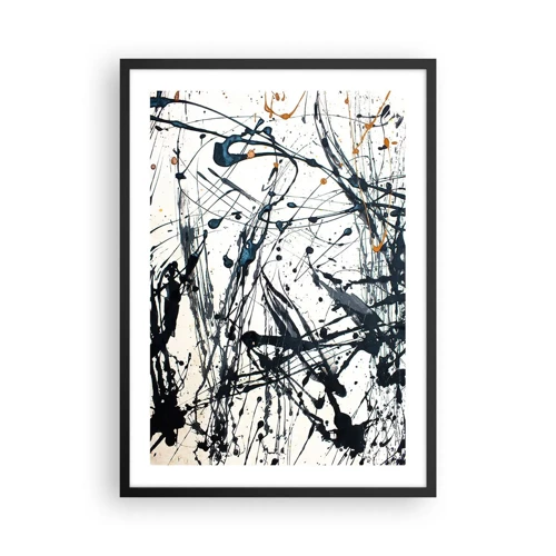 Poster in einem schwarzem Rahmen - Expressionistische Abstraktion - 50x70 cm