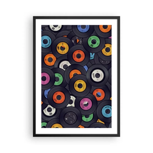 Poster in einem schwarzem Rahmen - Farben der Klassiker - 50x70 cm