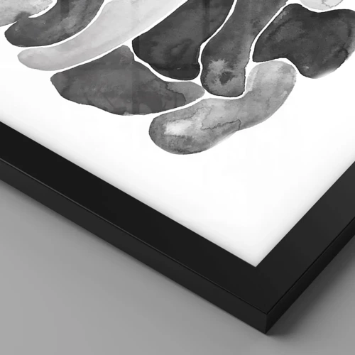 Poster in einem schwarzem Rahmen - Felsige Abstraktion - 30x40 cm