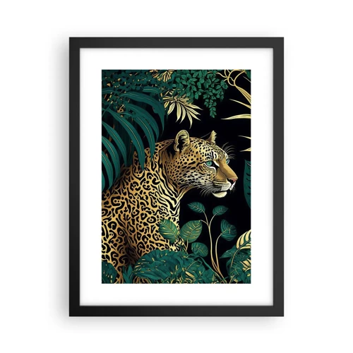 Poster in einem schwarzem Rahmen - Gastgeber im Dschungel - 30x40 cm
