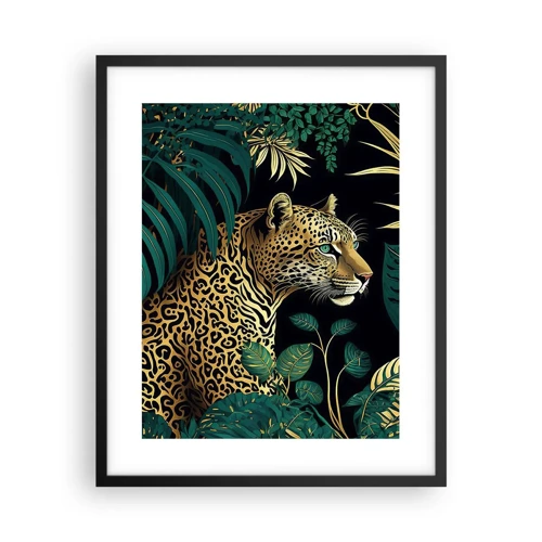 Poster in einem schwarzem Rahmen - Gastgeber im Dschungel - 40x50 cm