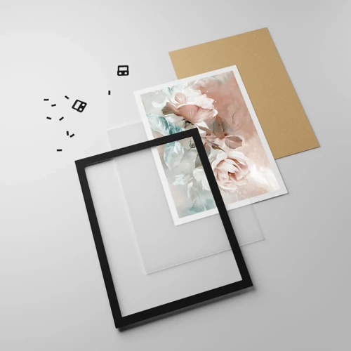 Poster in einem schwarzem Rahmen - Geist der Romantik - 50x70 cm