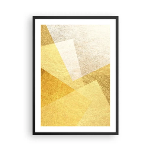 Poster in einem schwarzem Rahmen - Geometriewetter - 50x70 cm