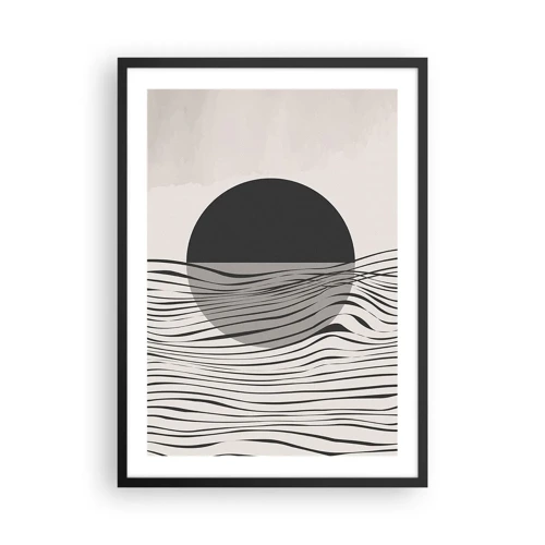 Poster in einem schwarzem Rahmen - Halbe Komposition - 50x70 cm