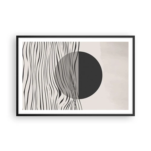 Poster in einem schwarzem Rahmen - Halbe Komposition - 91x61 cm