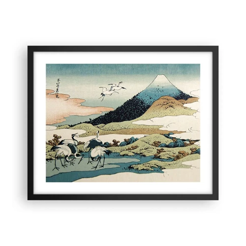 Poster in einem schwarzem Rahmen - Im japanischen Geist - 50x40 cm