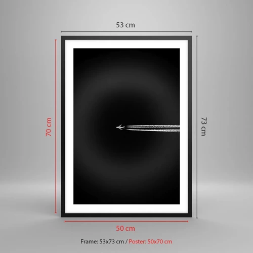 Poster in einem schwarzem Rahmen - In eine andere Dimension - 50x70 cm