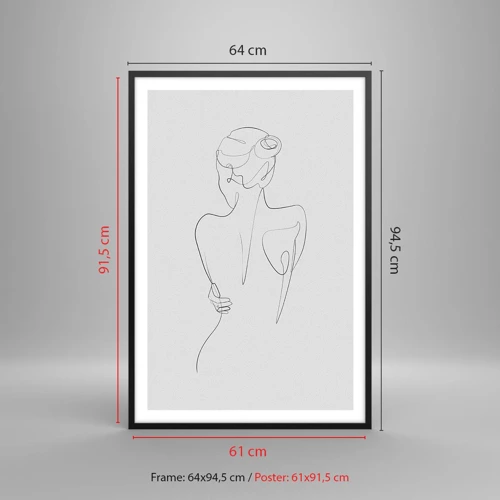 Poster in einem schwarzem Rahmen - Körpermusik - 61x91 cm