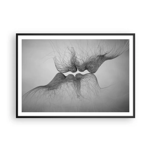 Poster in einem schwarzem Rahmen - Kuss des Windes - 100x70 cm