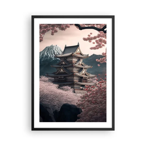 Poster in einem schwarzem Rahmen - Land der Kirschblüten - 50x70 cm