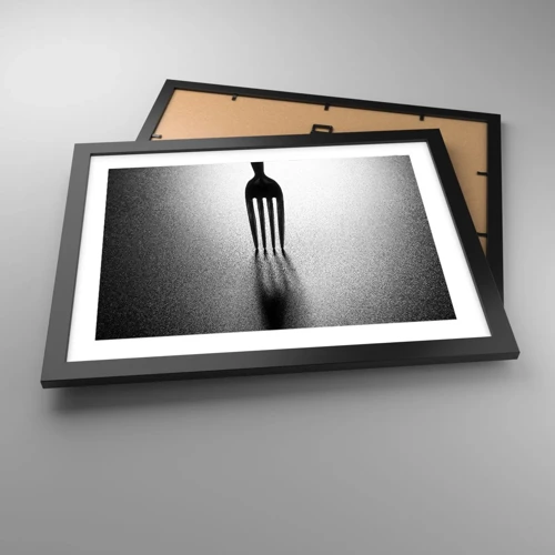 Poster in einem schwarzem Rahmen - Licht und Schatten - 40x30 cm