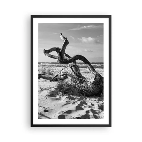 Poster in einem schwarzem Rahmen - Meeresskulptur - 50x70 cm