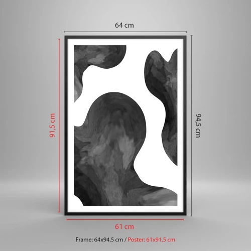 Poster in einem schwarzem Rahmen - Milchstraße - 61x91 cm