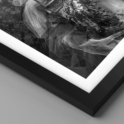 Poster in einem schwarzem Rahmen - Mutter selbst - Natur - 40x40 cm