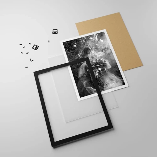 Poster in einem schwarzem Rahmen - Mutter selbst - Natur - 61x91 cm
