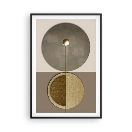 Poster in einem schwarzem Rahmen - Perfekte Balance - 61x91 cm