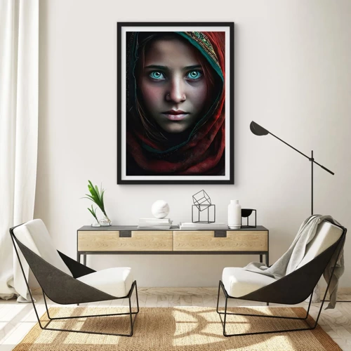 Poster in einem schwarzem Rahmen - Prinzessin aus dem Osten - 50x70 cm