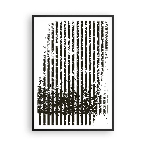 Poster in einem schwarzem Rahmen - Rhythmus und Rauschen - 70x100 cm
