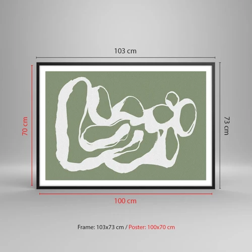 Poster in einem schwarzem Rahmen - Ruf des Weltraums - 100x70 cm