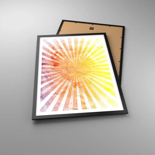 Poster in einem schwarzem Rahmen - Sonnenaufgänge und Sonnenuntergänge - 50x70 cm