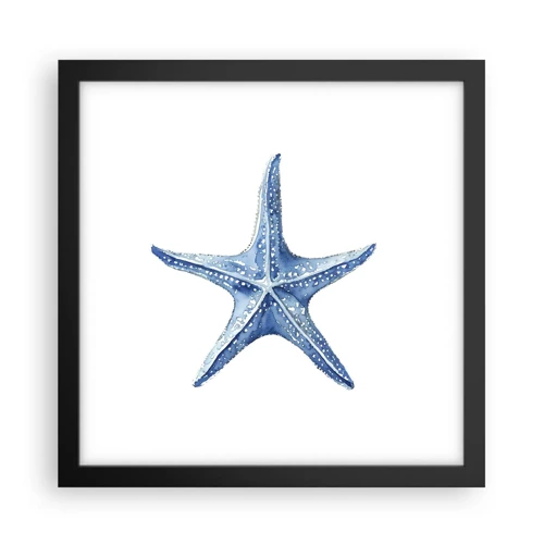 Poster in einem schwarzem Rahmen - Stern des Meeres - 30x30 cm