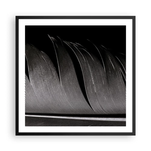 Poster in einem schwarzem Rahmen - Stift – ein wunderbares Design - 60x60 cm