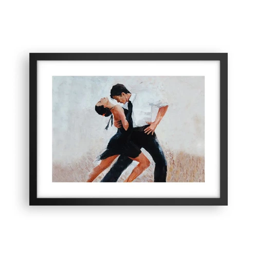 Poster in einem schwarzem Rahmen - Tango meiner Träume und Träume - 40x30 cm