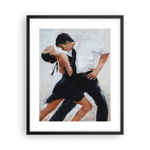 Poster in einem schwarzem Rahmen - Tango meiner Träume und Träume - 40x50 cm