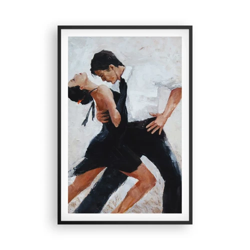 Poster in einem schwarzem Rahmen - Tango meiner Träume und Träume - 61x91 cm