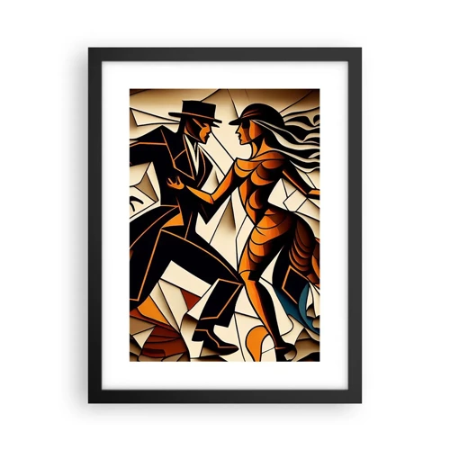 Poster in einem schwarzem Rahmen - Tanz der Passion und Leidenschaft - 30x40 cm