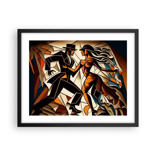 Poster in einem schwarzem Rahmen - Tanz der Passion und Leidenschaft - 50x40 cm