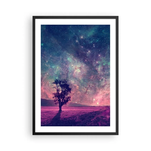 Poster in einem schwarzem Rahmen - Unter dem magischen Himmel - 50x70 cm