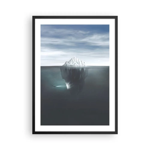 Poster in einem schwarzem Rahmen - Unterwassergeheimnis - 50x70 cm