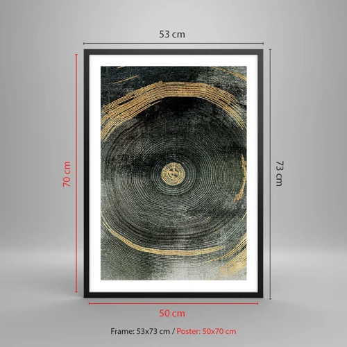 Poster in einem schwarzem Rahmen - Veränderung und Beständigkeit - 50x70 cm