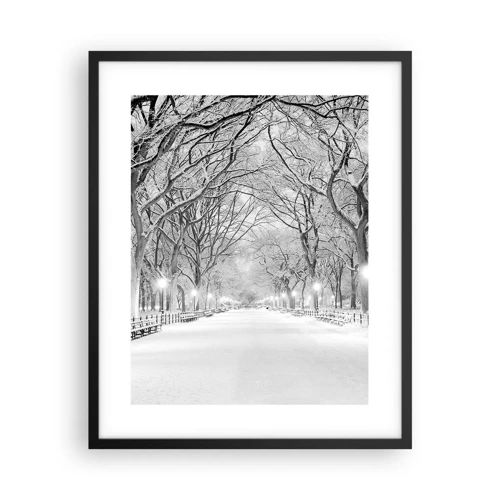 Poster in einem schwarzem Rahmen - Vier Jahreszeiten - Winter - 40x50 cm