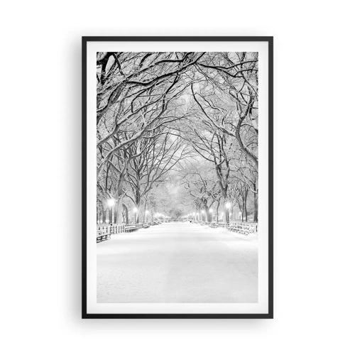 Poster in einem schwarzem Rahmen - Vier Jahreszeiten - Winter - 61x91 cm