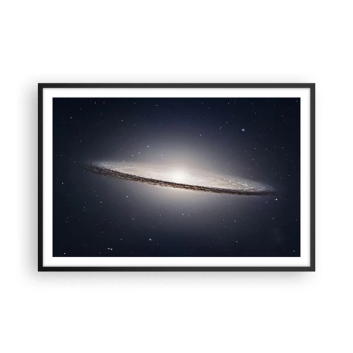 Poster in einem schwarzem Rahmen - Vor langer Zeit in einer weit entfernten Galaxie ... - 91x61 cm
