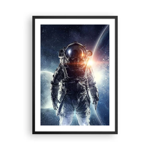 Poster in einem schwarzem Rahmen - Weltraumabenteuer - 50x70 cm