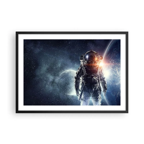 Poster in einem schwarzem Rahmen - Weltraumabenteuer - 70x50 cm