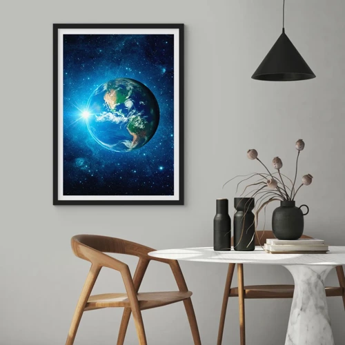 Poster in einem schwarzem Rahmen - Wir sind im Himmel - 50x70 cm