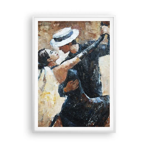 Poster in einem weißen Rahmen - A la Rudolf Valentino - 70x100 cm
