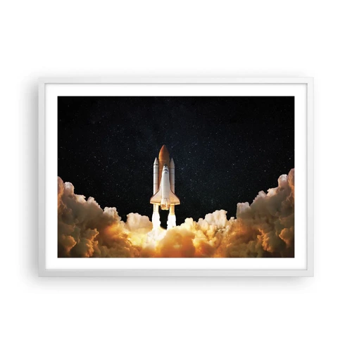 Poster in einem weißen Rahmen - Ad Astra! - 70x50 cm