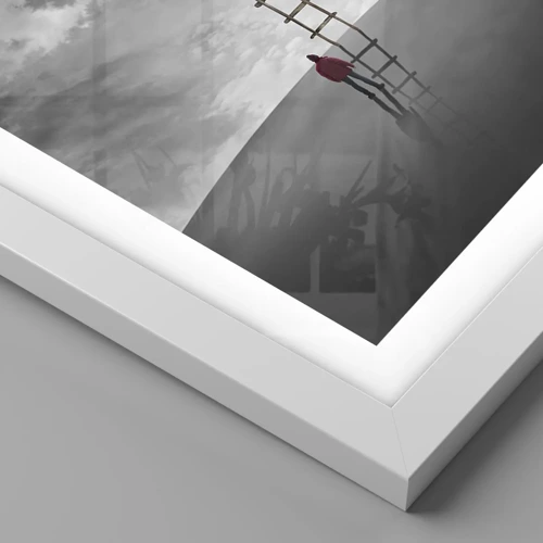 Poster in einem weißen Rahmen - Alles ist möglich - 40x50 cm