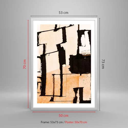 Poster in einem weißen Rahmen - Also doch Ordnung - 50x70 cm