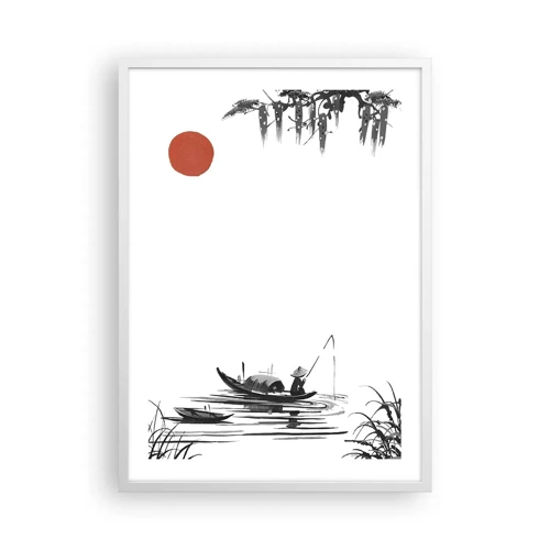 Poster in einem weißen Rahmen - Asiatischer Nachmittag - 50x70 cm