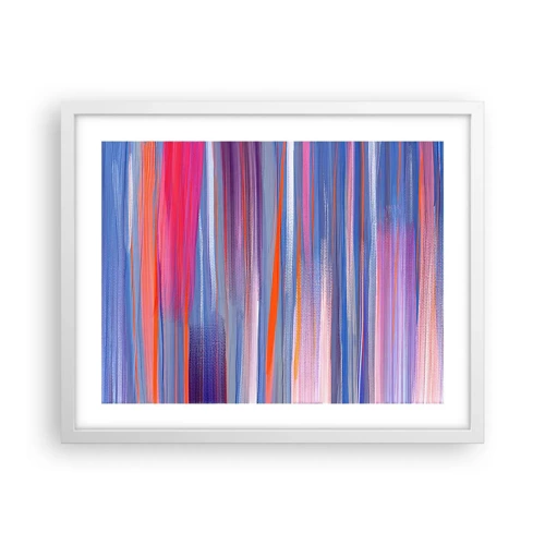 Poster in einem weißen Rahmen - Aufstieg zum Regenbogen - 50x40 cm